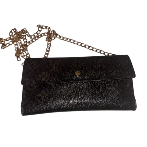 Louis Vuitton Handbags - Louis Vuitton Monogram wallet with unbranded Gold Chain